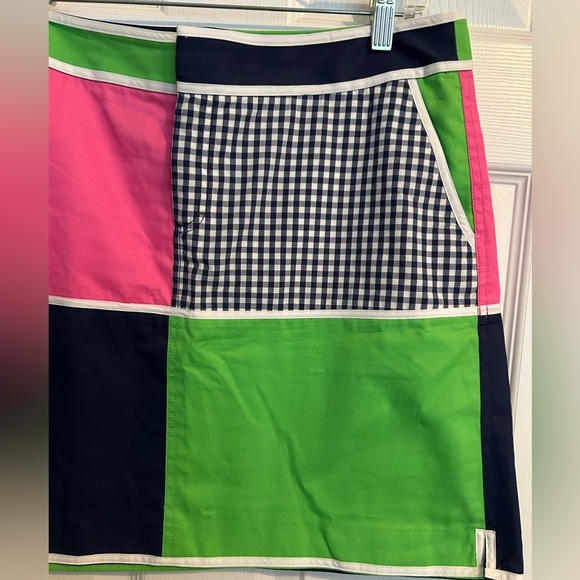 Lilly Pulitzer Patchwork/Gingham Tate Skirt - Picture 3 of 8
